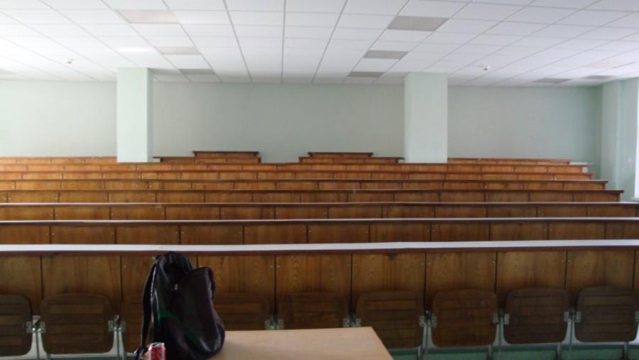 sala wykładowa na Hallerowie