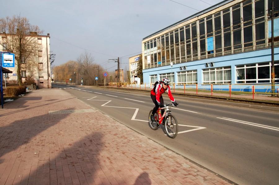 Biker na trasie....