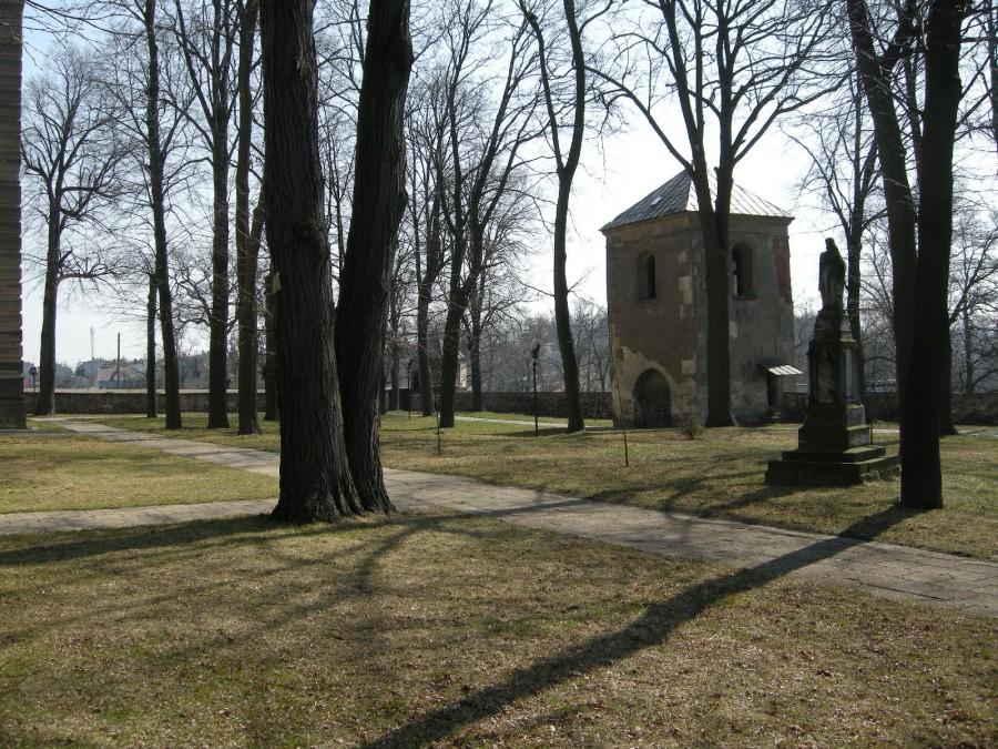 Park kościoła w Mstowie