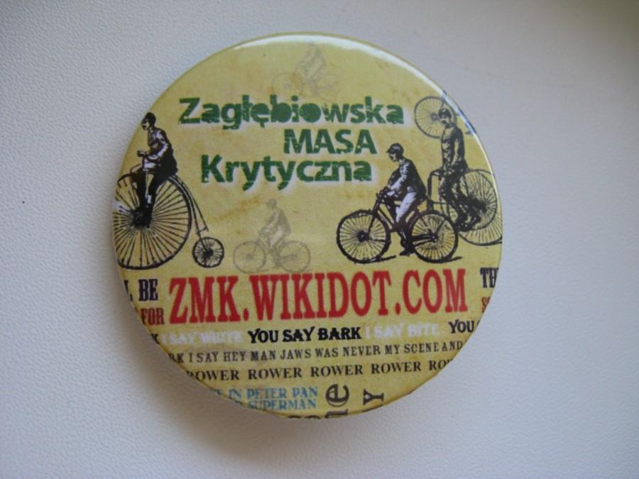 Zagłębiowska Masa Krytyczna plakietka