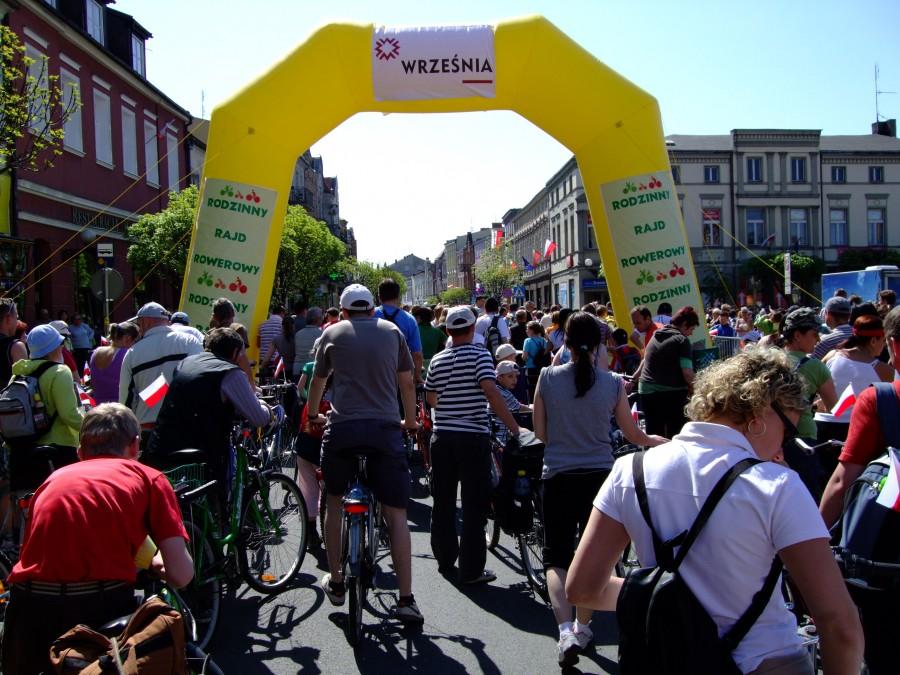 meta XII Rodzinnego Rajdu Rowerowego we Wrześni