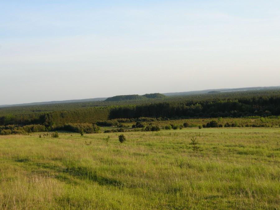 Widok z wzgórza za Skrajnica