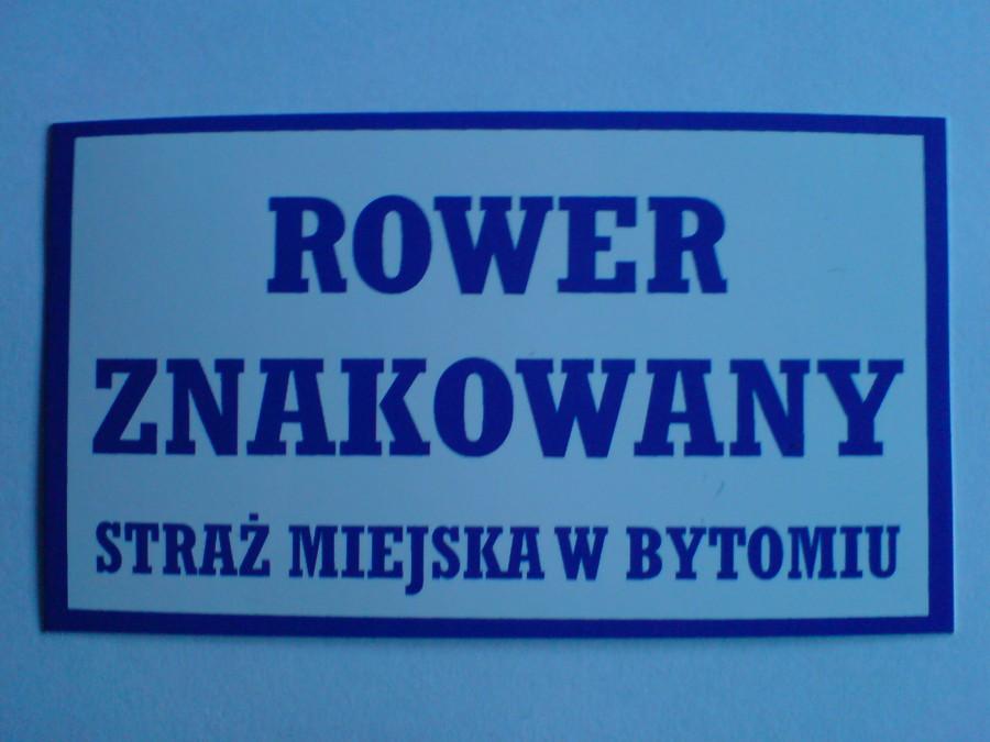 Rower znakowany