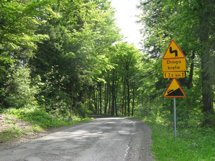 Podjazd na Przełęcz Kocierską