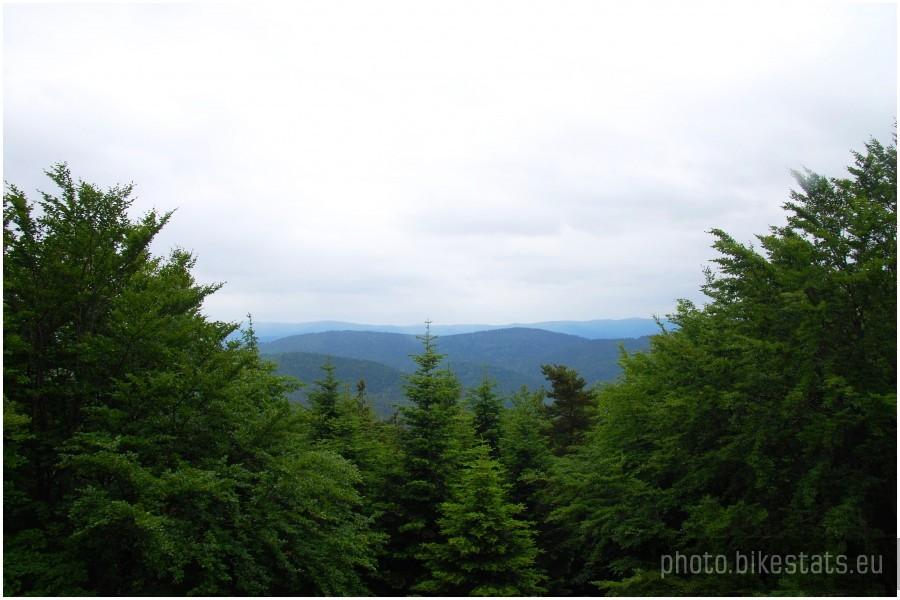 Widok na beskid sądecki