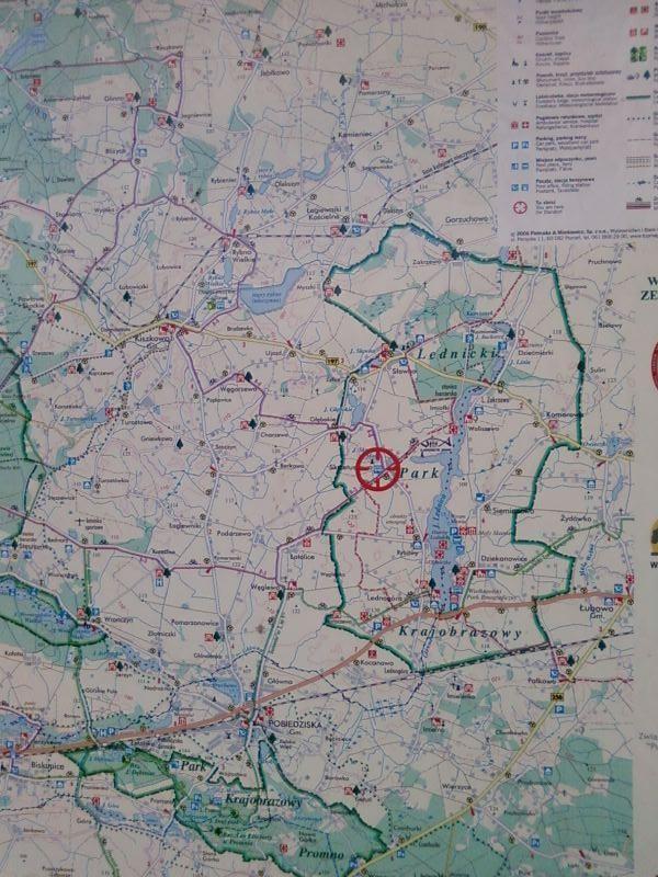Mapa terenu (stojąca w Skrzetuszewie)