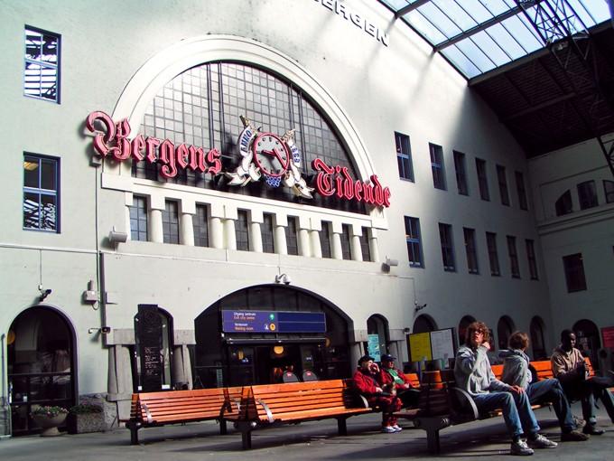 Dworzec kolejowy w Bergen