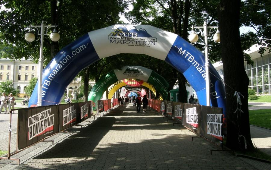 Krynica Zdrój - linia startu/mety