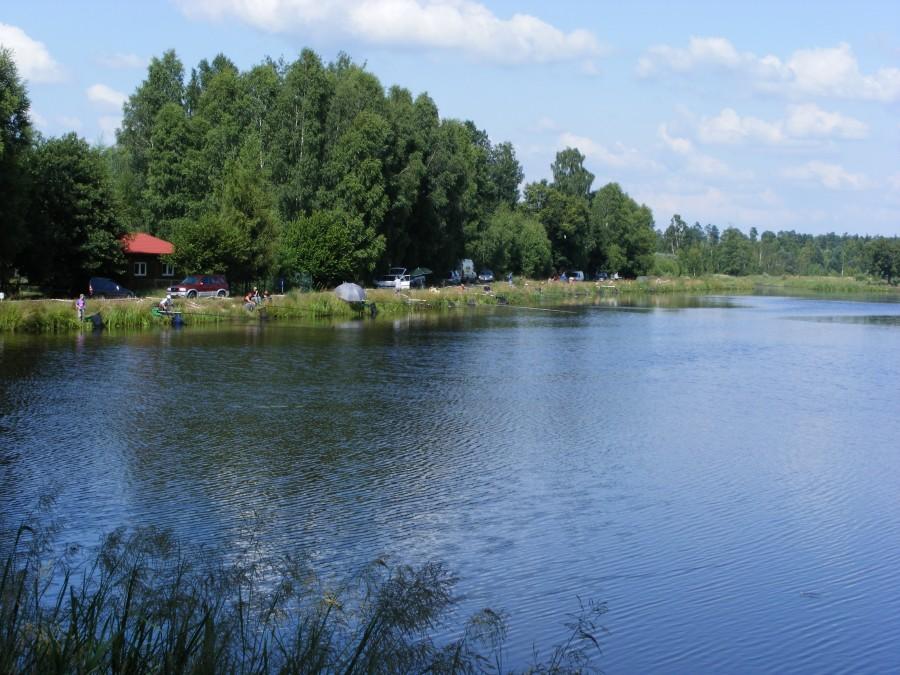Cierpisz- kolejne jeziorko po drodze:) jak widać raj dla wędkarzy;)