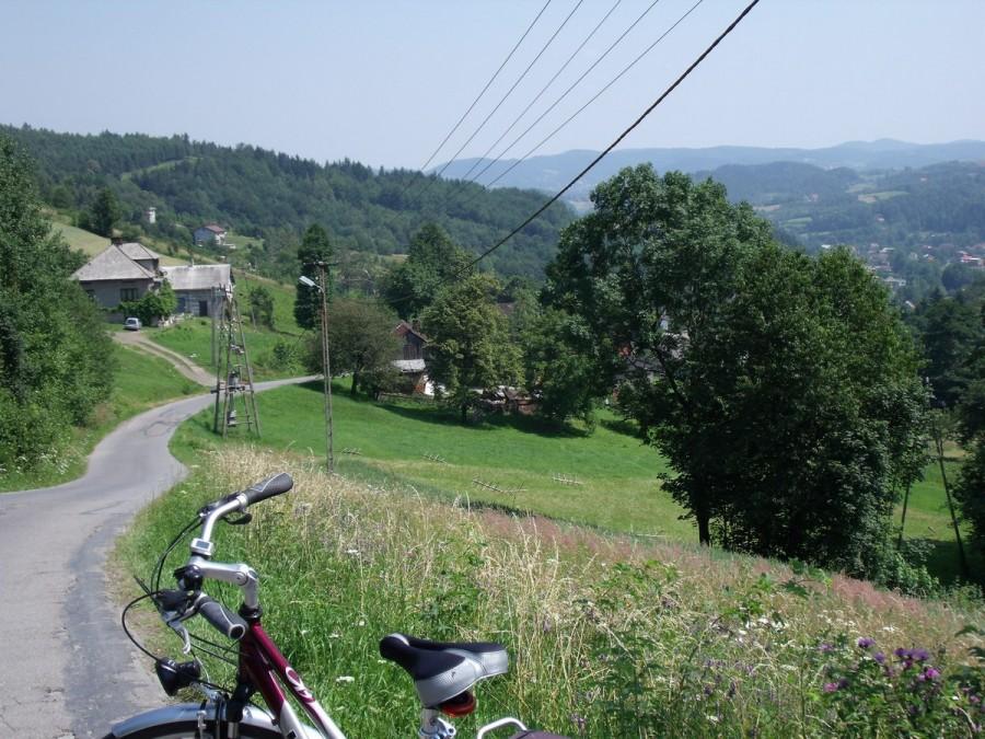 zjazd w stronę Targanic