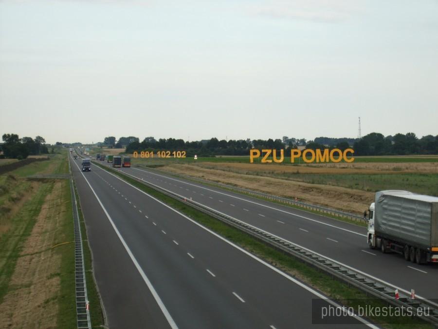 reklama przy autostradzie A2