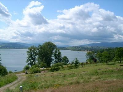 Widok z Tresnej w kierunku Żywca