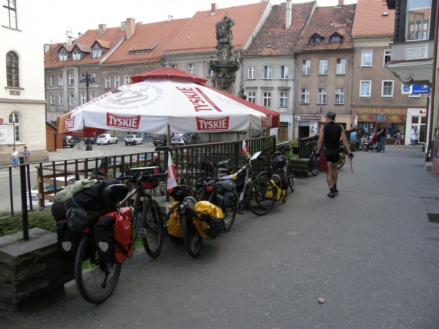 Przerwa na rynku w Bystrzycy Kłodzkiej