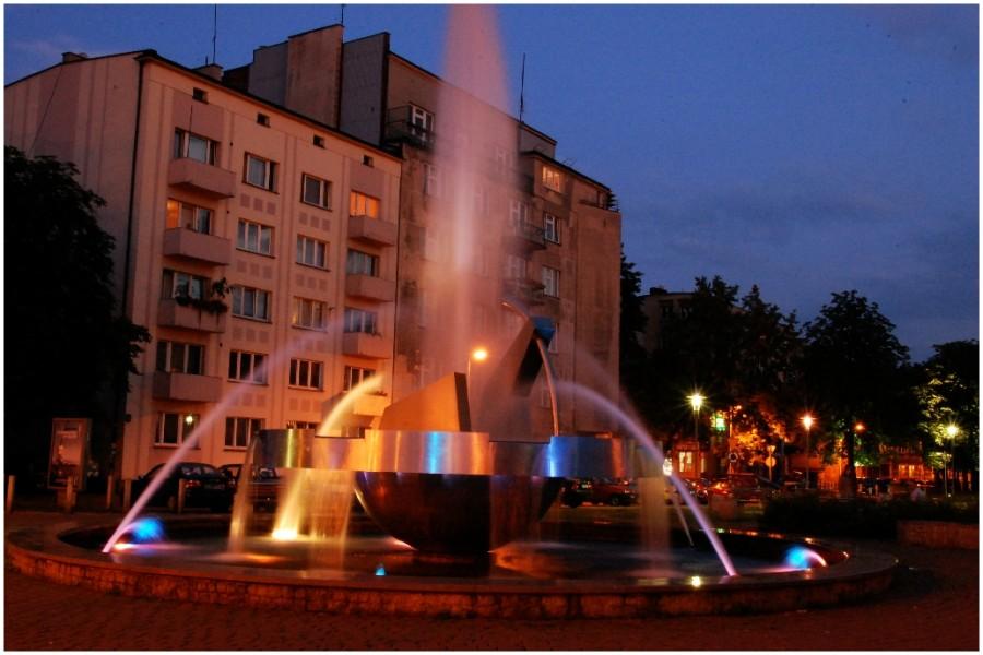 Sosnowiec - Fontanna na placu Ćwierka