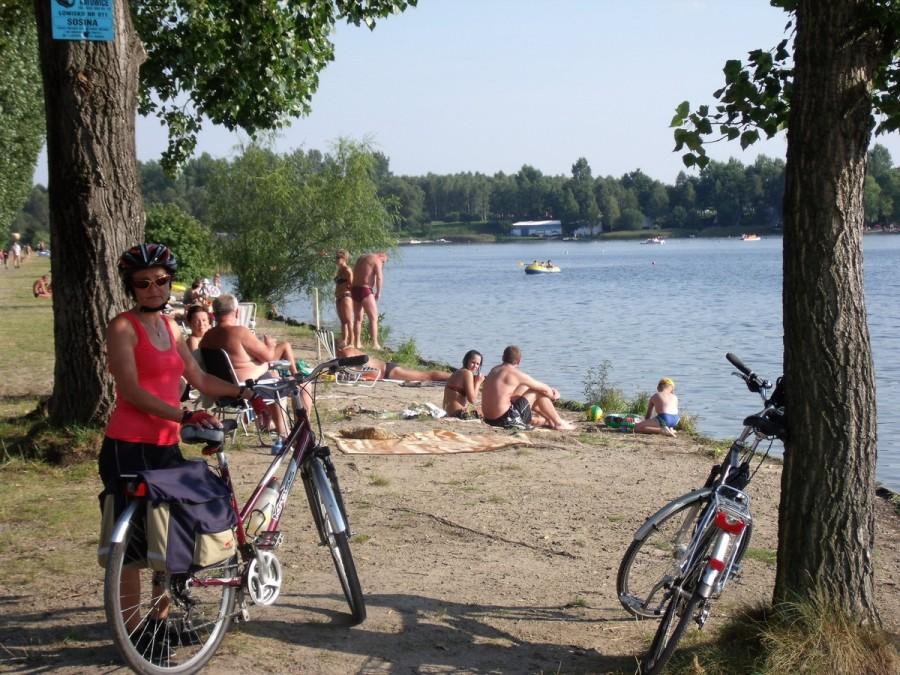 na plaży