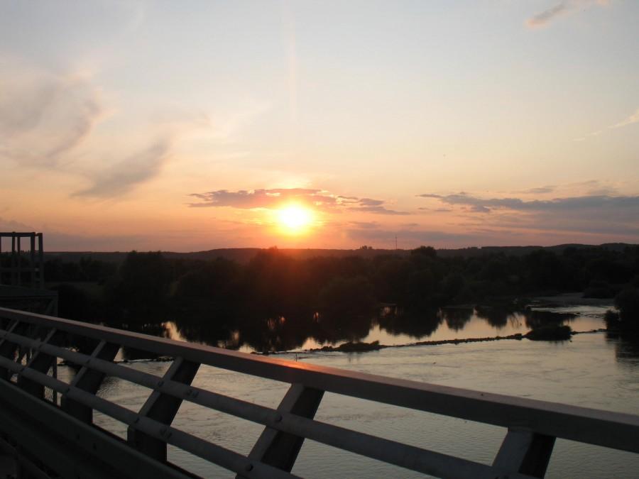 Na zakonczenie dnia - zachodzik nad Wisla
