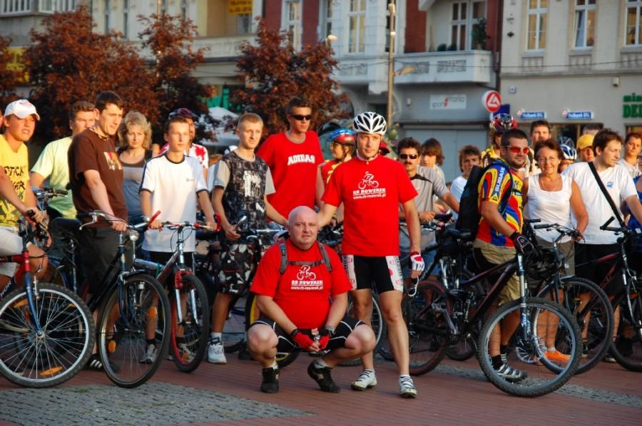 Organizator na pierwszym planie II Bytomskiej Masie Krytycznej