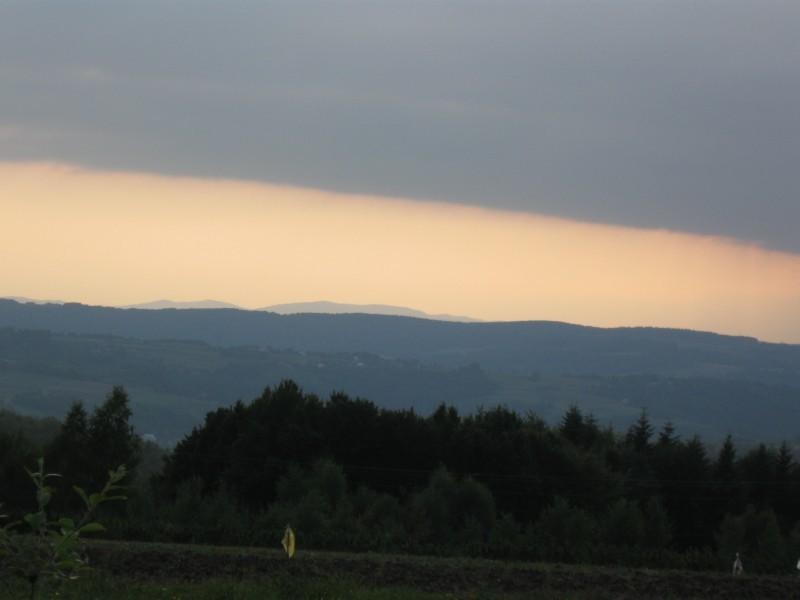 Widok na góreczki.