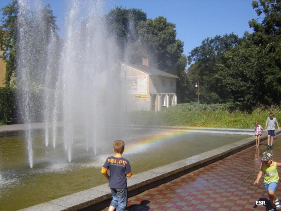 Tęcza a'la fontanna