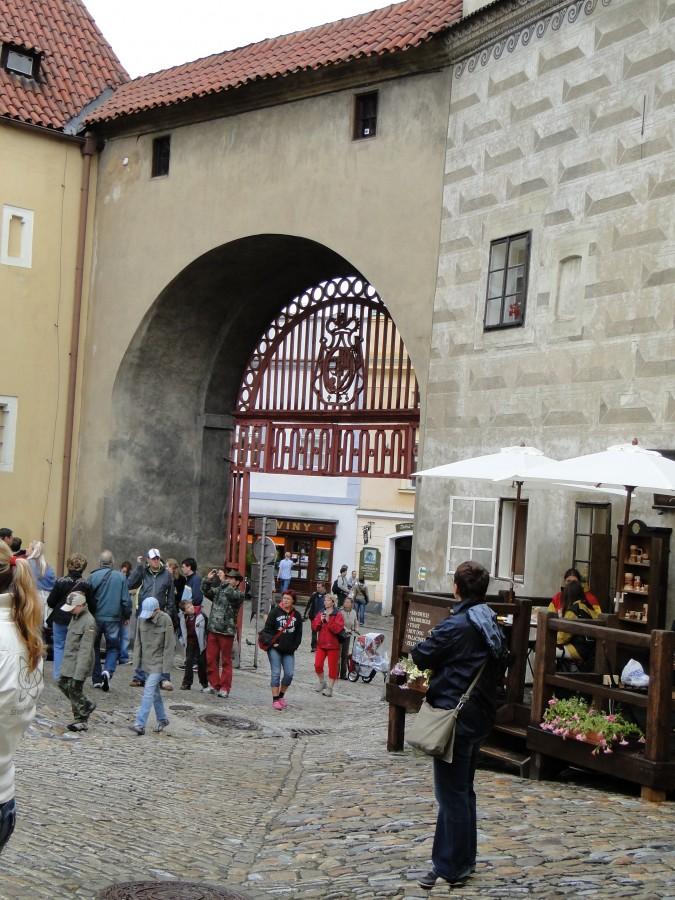 dziedziniec zamku w Ceskim Krumlovie autor zdjęcia :ggrzybek