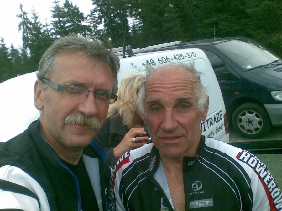 Zbigniew Krzeszowiec i ja. Jakuszyce BM 29.08.2009