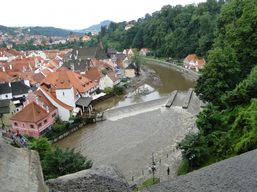 widok z zamku w Ceskim Krumlovie autor fotki ggrzybek