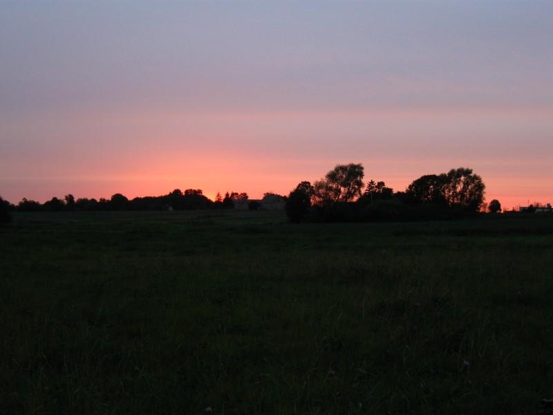 Zachód był ładny.