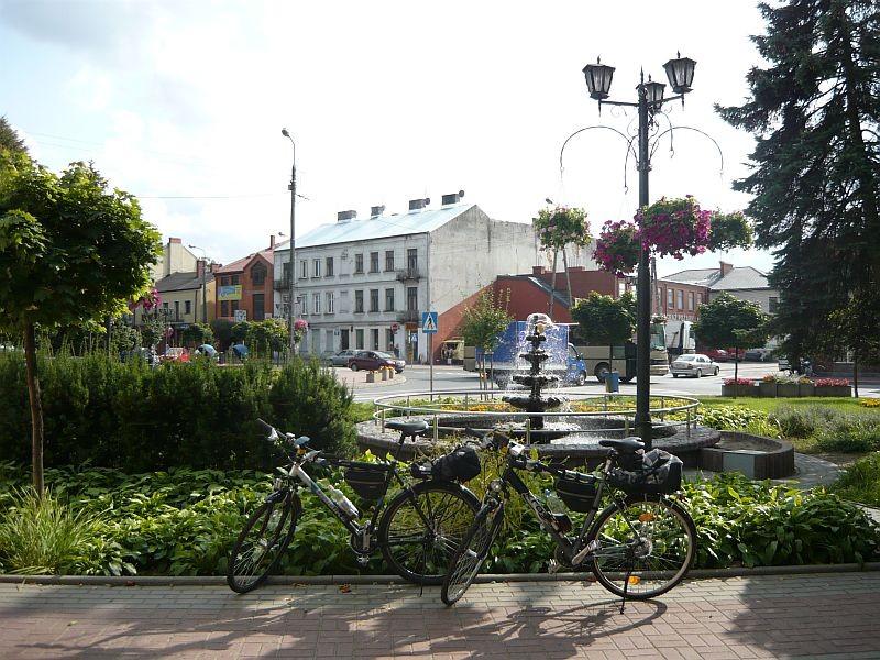 Nasze rowery na skwerku w Radzyminie