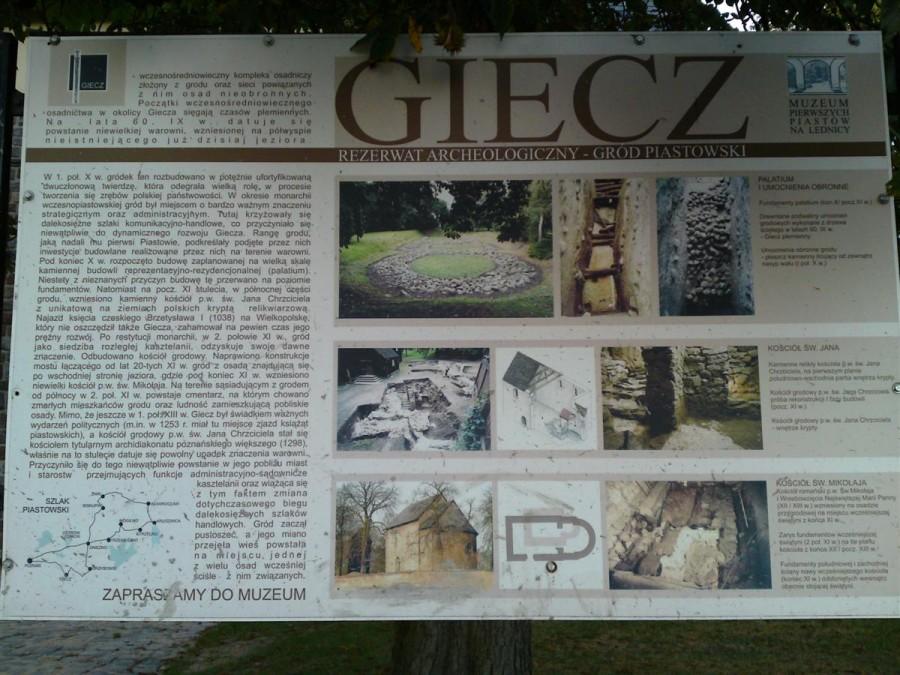 Giecz tablica informacyjna