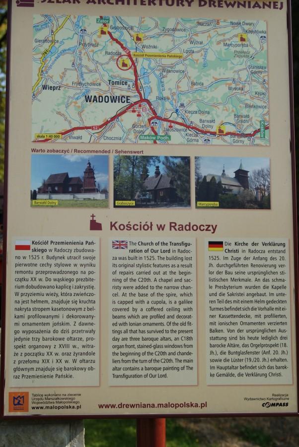 Jadąc do Tyńca zahaczyliśmy o Radoczę