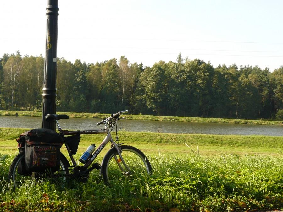 Kobiór - nad jeziorkiem.