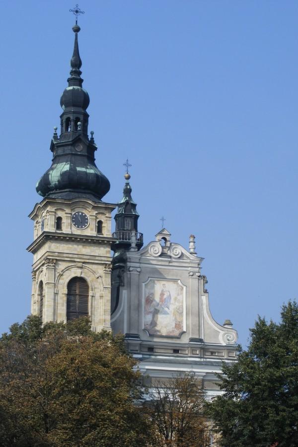 Kośćiół nieopodal rynku w Tarnobrzegu