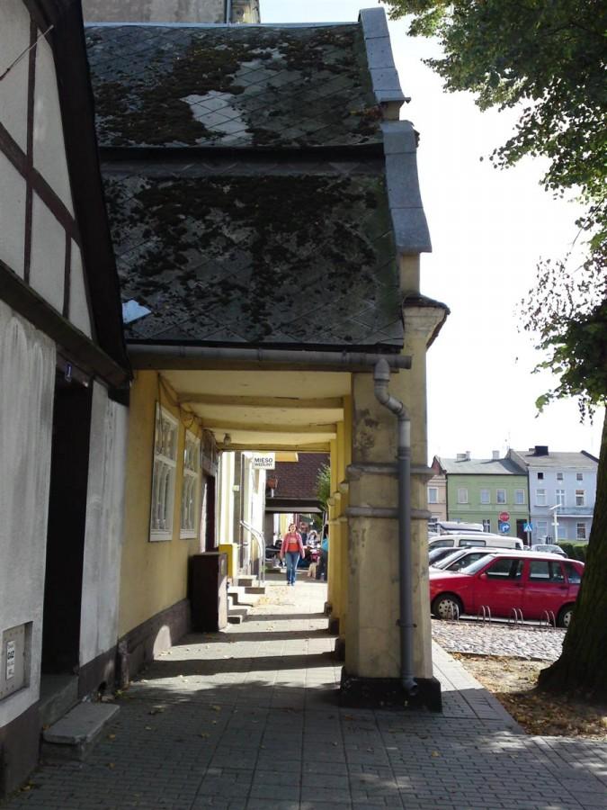 Podcienie Rakoniewickich domów na Rynku