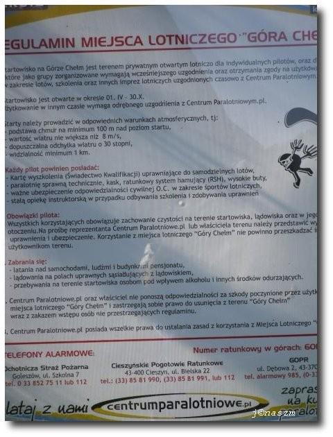 Regulamin "Góry Chełm"