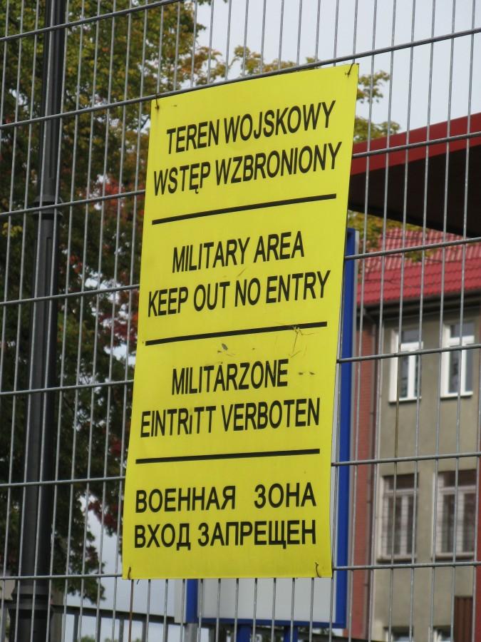 Militarzone eintritt verboten