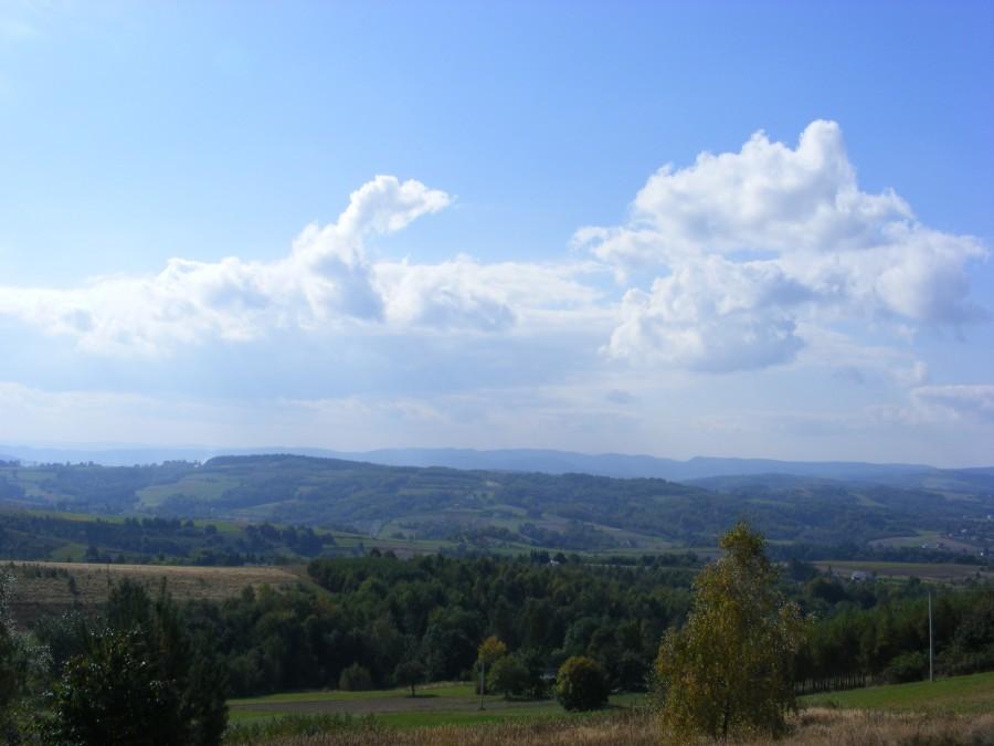 I jeszcze widok na górki:)