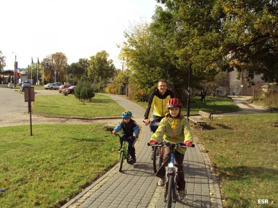 Rowerowa rodzinka.