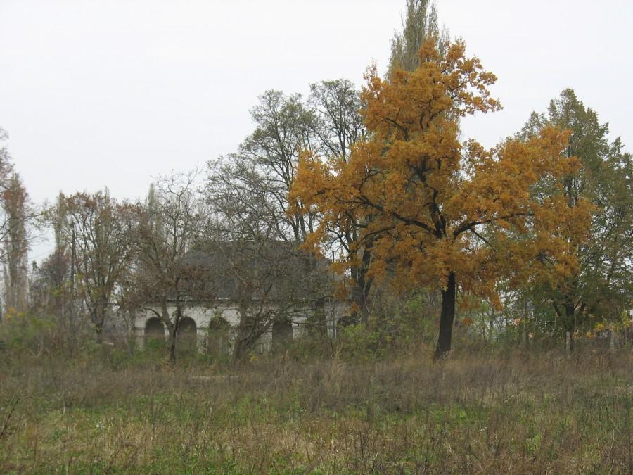 Zamienie - budynek z podcieniami od płd.