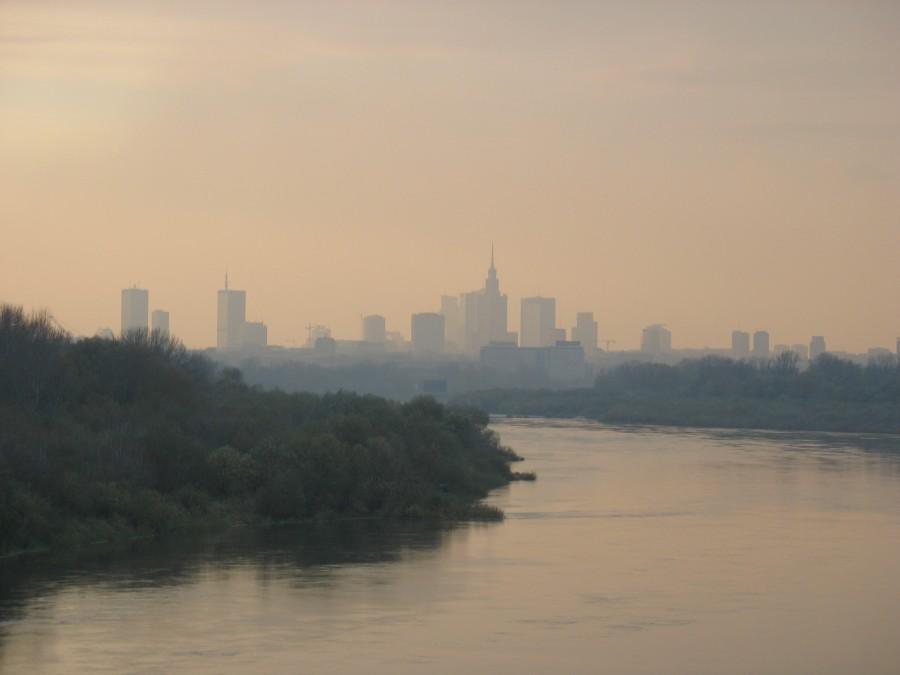 Warszawa - zachód słońca
