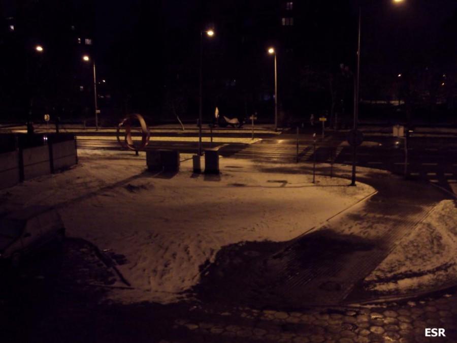 Pierwszy elbląski śnieżek.