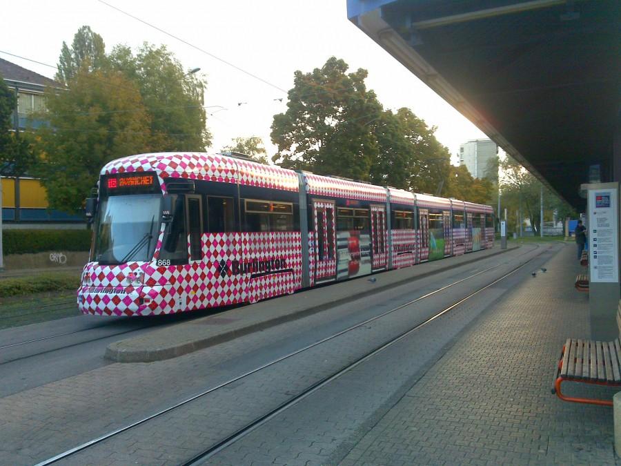Tram in Moillesulaz
