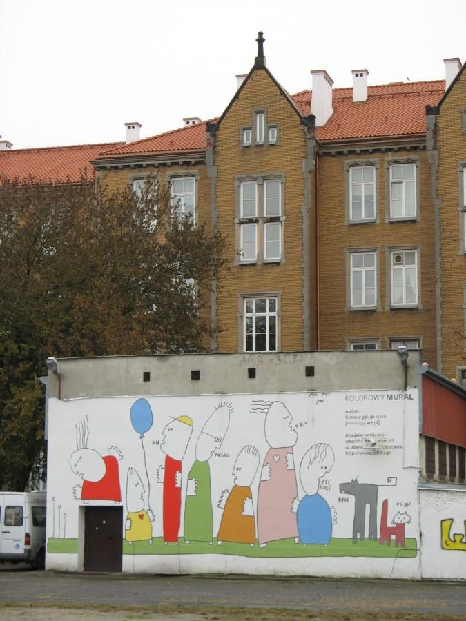 Szkoła "Pod Mądrą Sową" - mural szkolny
