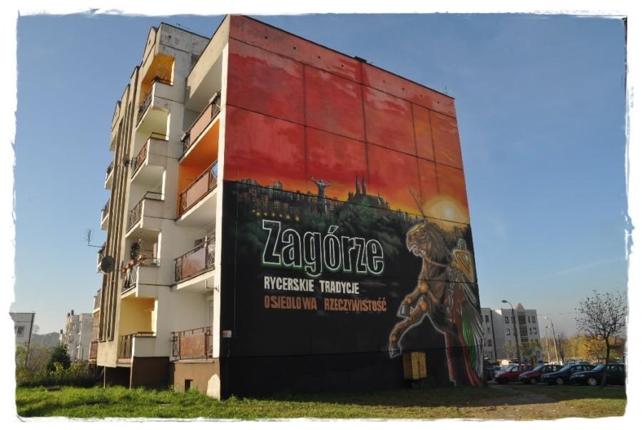 Akcja kibiców "Malujemy Zagłębie Dąbrowskie"
