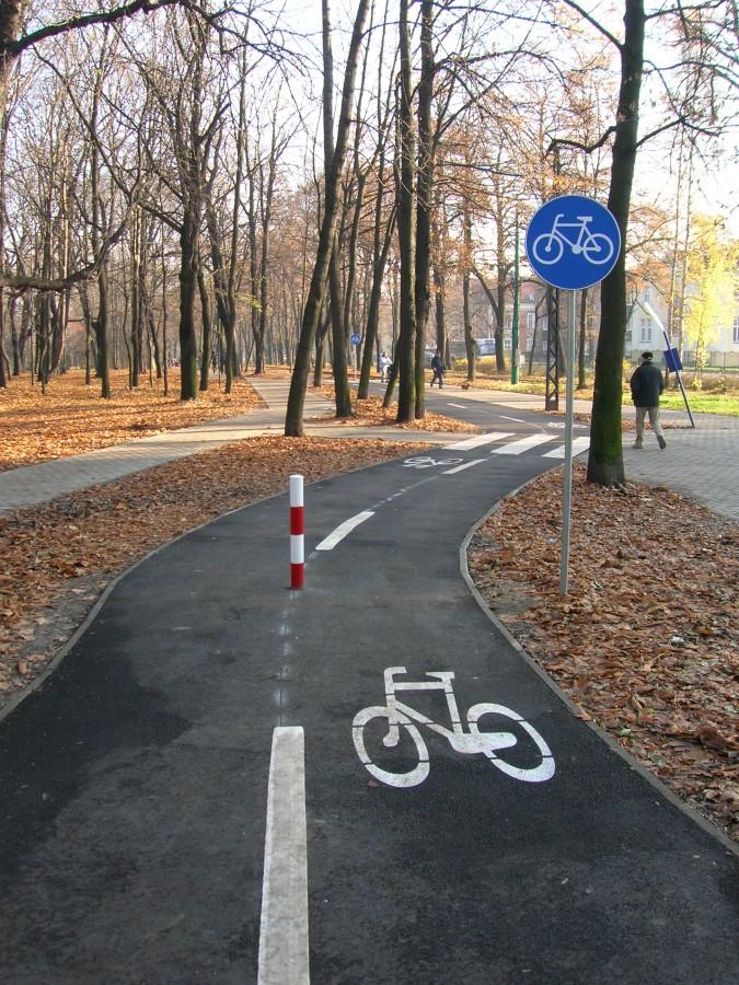 Droga rowerowa Park Miejski w Bytomiu
