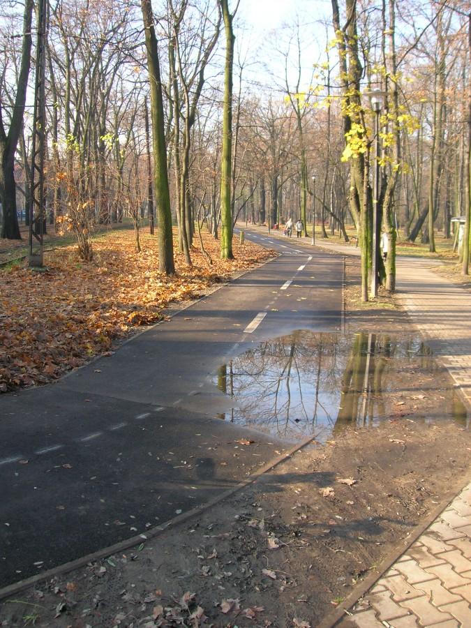 droga rowerowa Park Miejski w Bytomiu