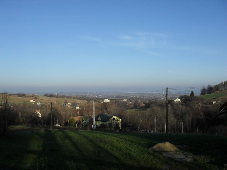 widok z góry... w oddali słabo widać Rzeszów...