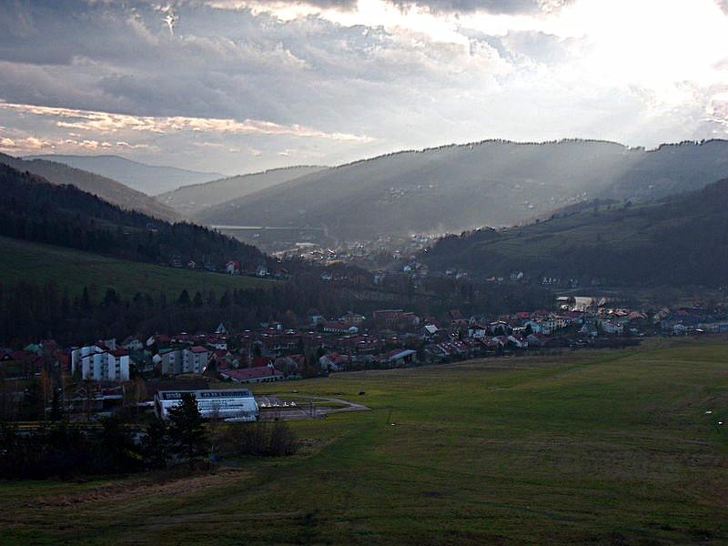 widok na Międzybrodzie Żywieckie
