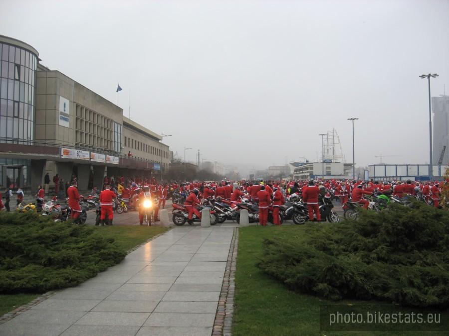 Mikołaje przed wyjazdem z Gdyni