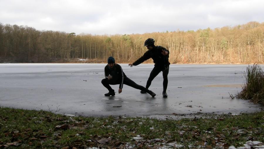 Lodowe akrobacje nad Kociołkiem :)