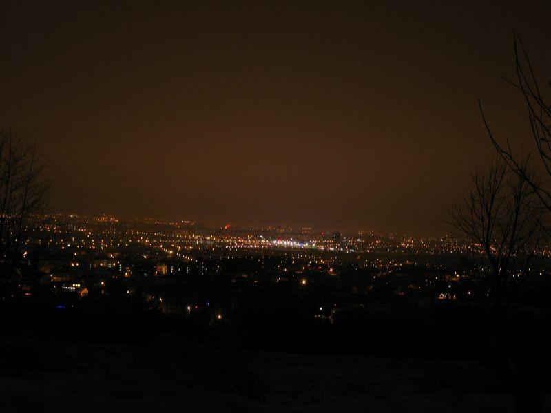 Rzeszów nocą.